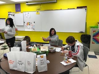Literacy class communicates with residents